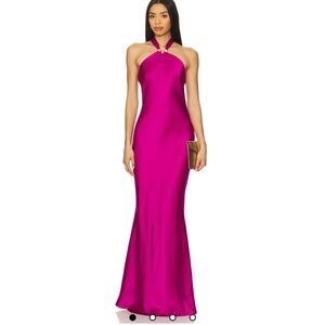 Chara Maxi Dress in Magenta